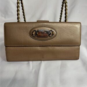 Gucci Wallet vintage taupe some ware
